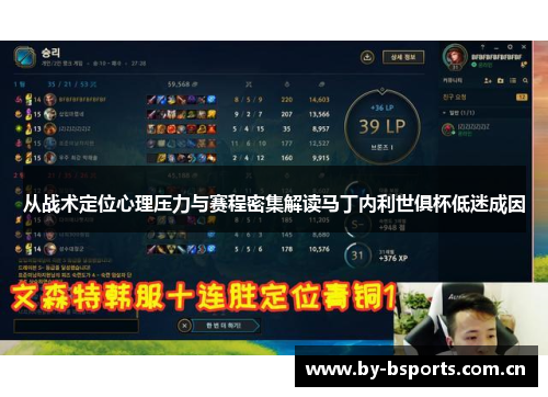 从战术定位心理压力与赛程密集解读马丁内利世俱杯低迷成因